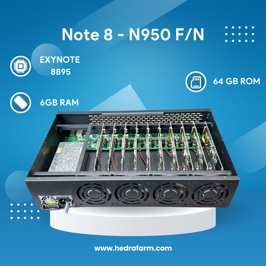 Samsung Galaxy Note 8 10/20 Phone Management Hub (USB & LAN) - Hedra Farm